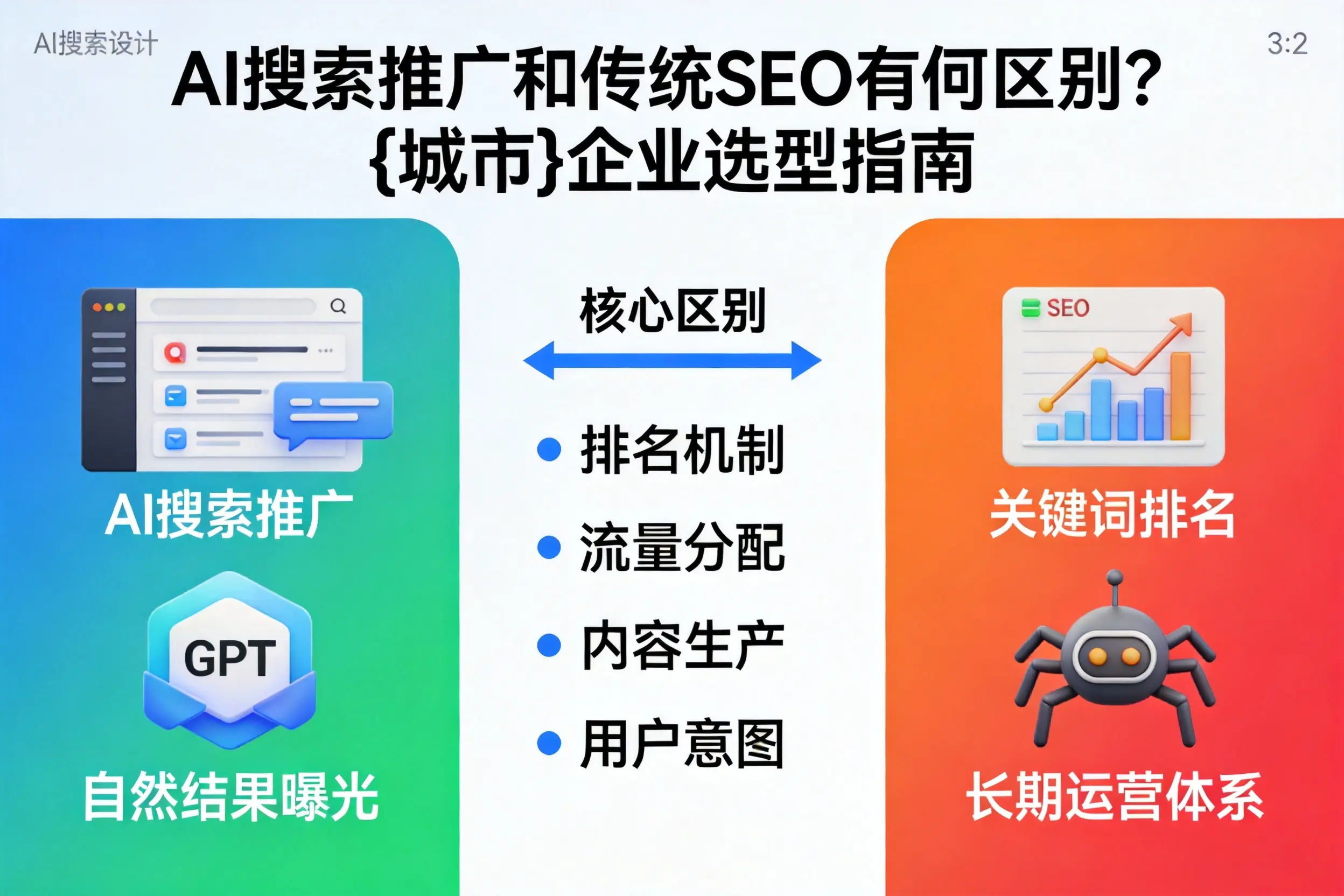 AI搜索推广和传统SEO有何区别？保亭企业选型指南
