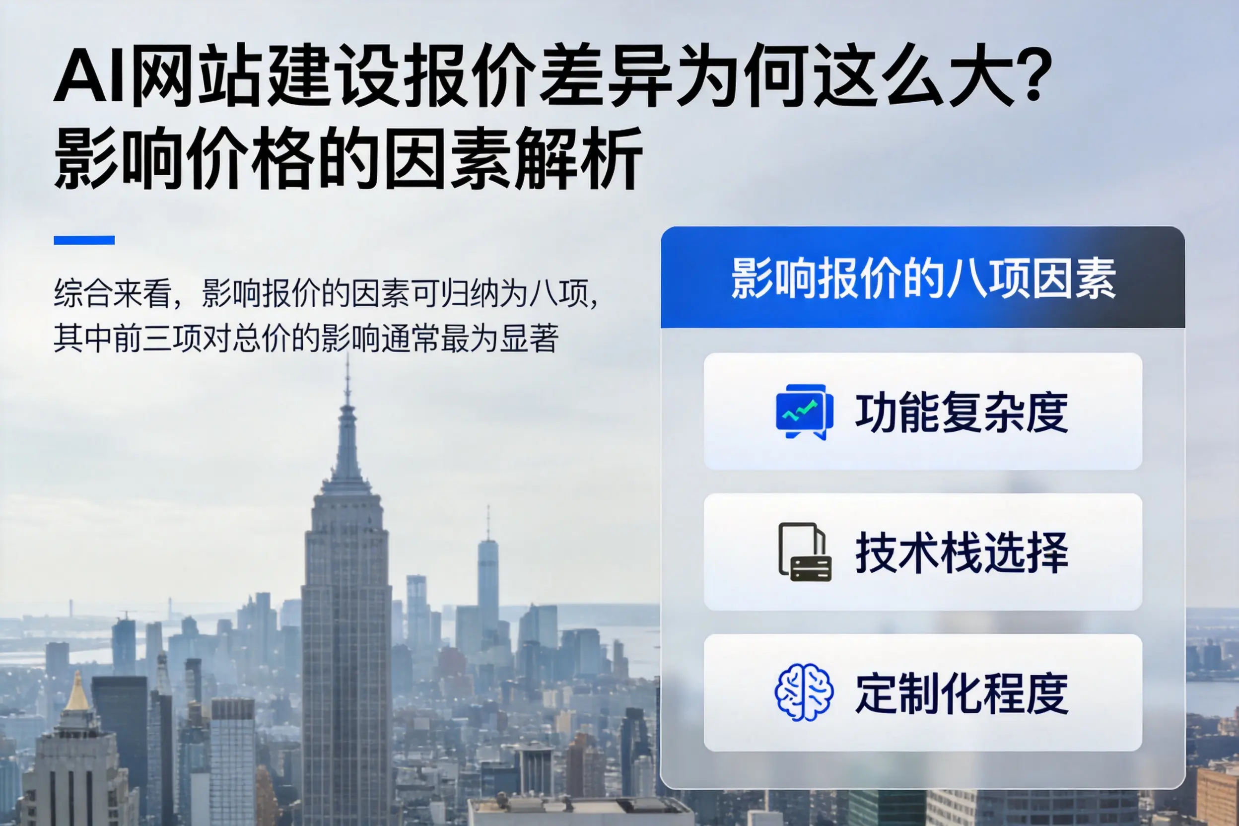 保亭AI网站建设报价差异为何这么大？影响价格的因素解析