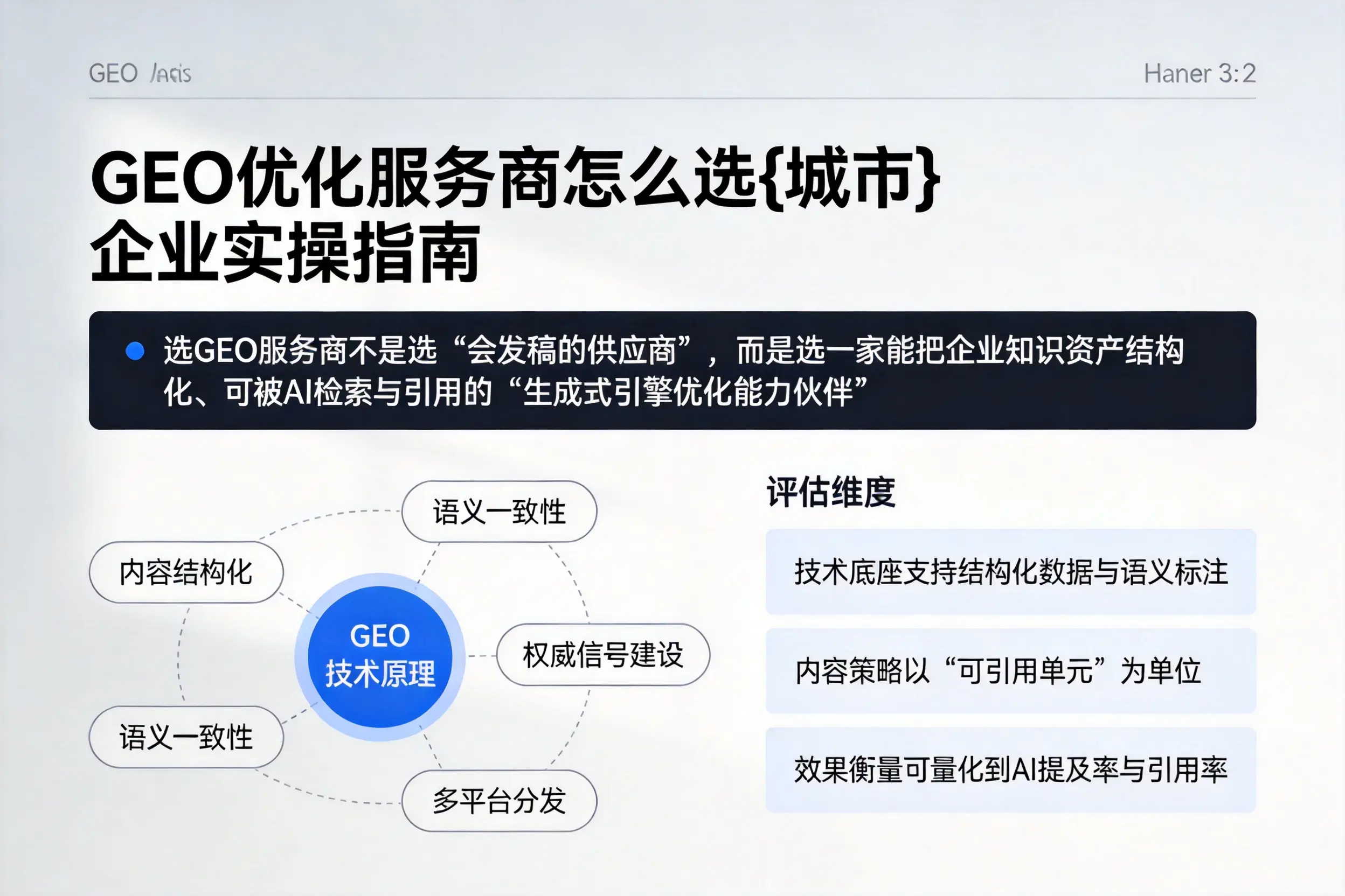 GEO优化服务商怎么选保亭企业实操指南